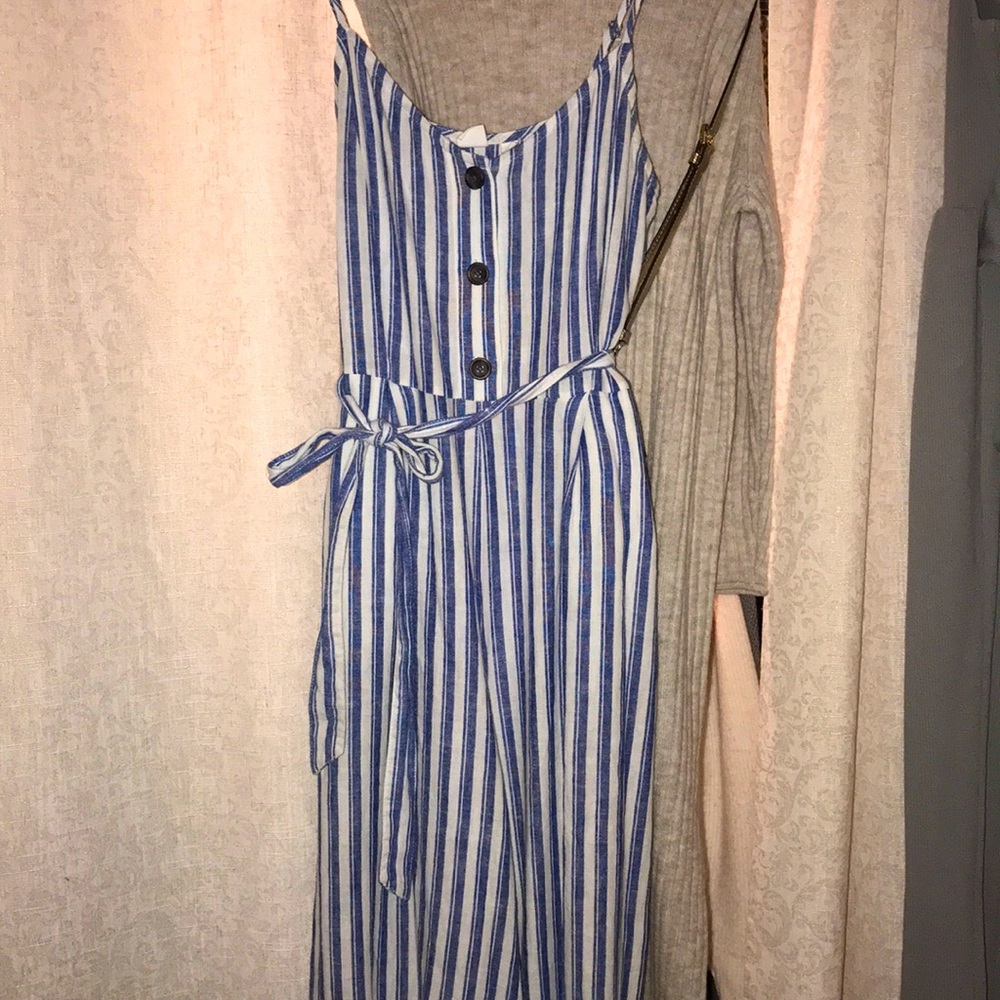 Navy/White romper
